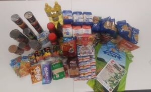 Produkty spożywcze zakupione przez STRM