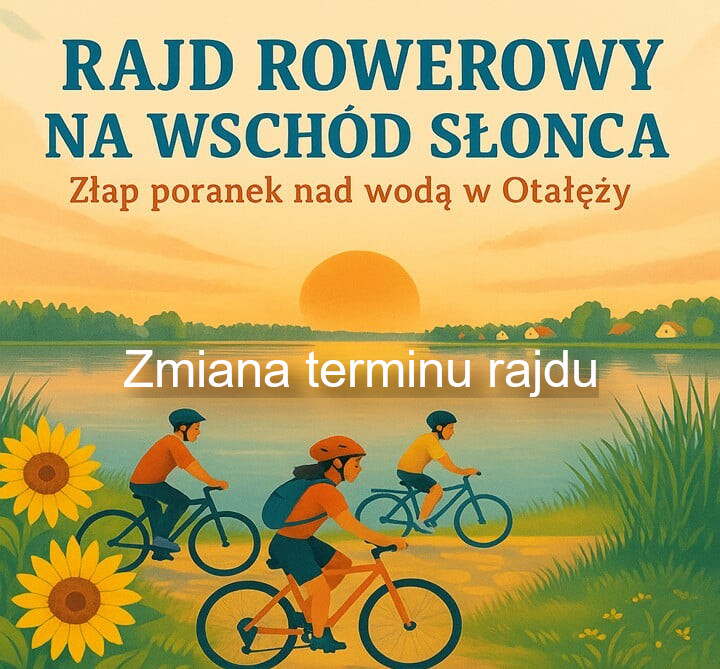 Fragment plakatu - Rajd Rowerowy Na wschód Słońca